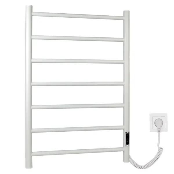 Полотенцесушитель электрический E2.L.50x80.L7.R.Lines (timer) МУАР White